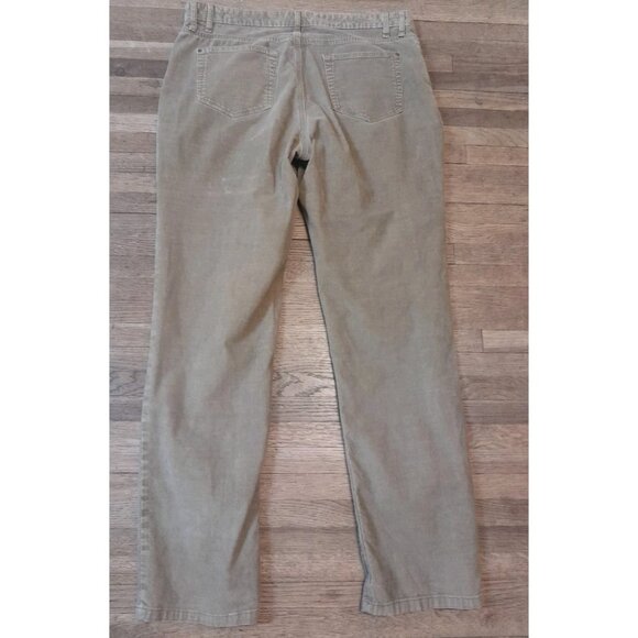 Womens Size 10 Retro Low Rise Relaxed Boyfriend Button Fly Corduroy Pants Brown - Picture 4 of 6